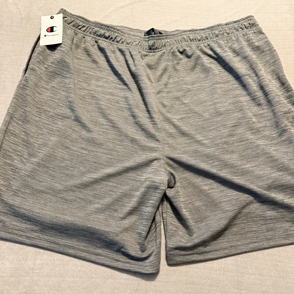 Champion Mens 3XB Big & Tall Gray Athletic Performance Shorts NWT